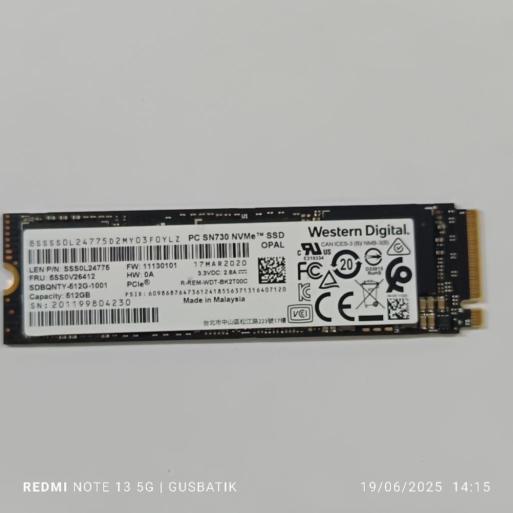 ☆送料込み☆ WD nvme m.2 SSD 512GB♣︎SN720 送料込み WD nvme