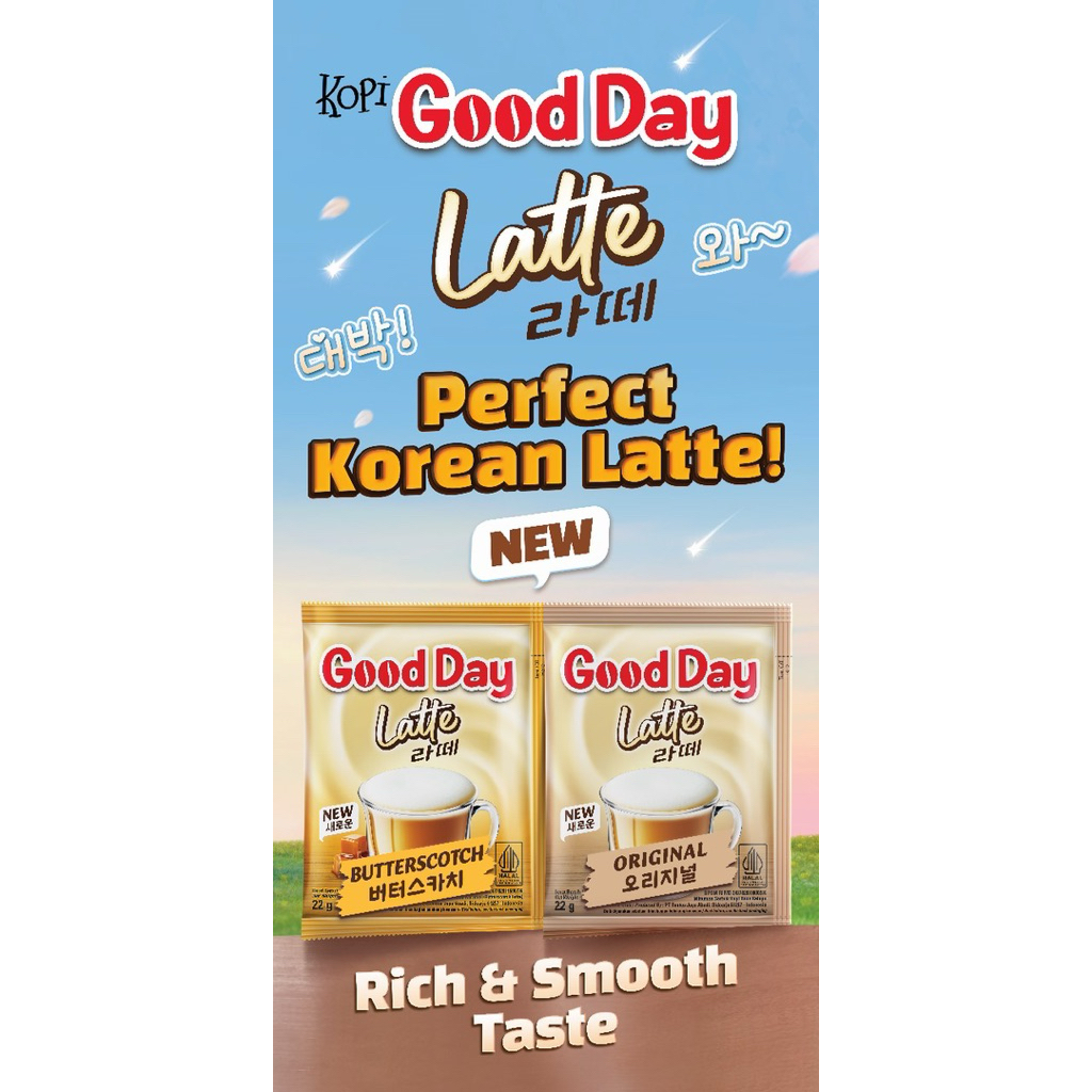 Jual Good Day latte original/ Butterscotch 22 g | Shopee Indonesia