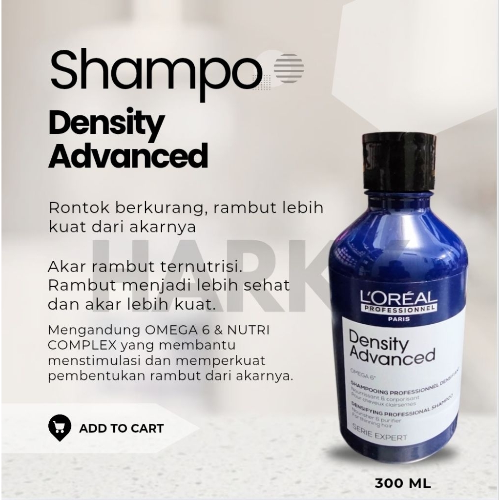 Jual Loreal Serie Expert Density Advanced L'oreal Shampoo Rontok 300ml ...
