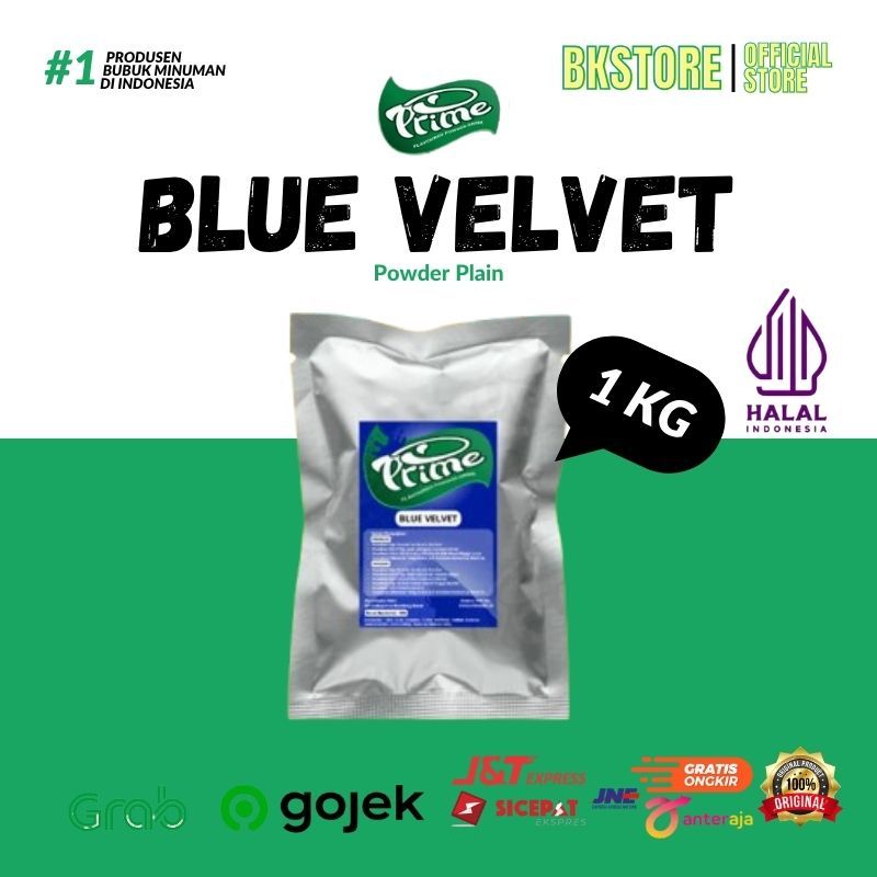 Jual Powder Prime Rasa Blue velvet / Bubuk Minuman Tanpa Gula 1 kg ...