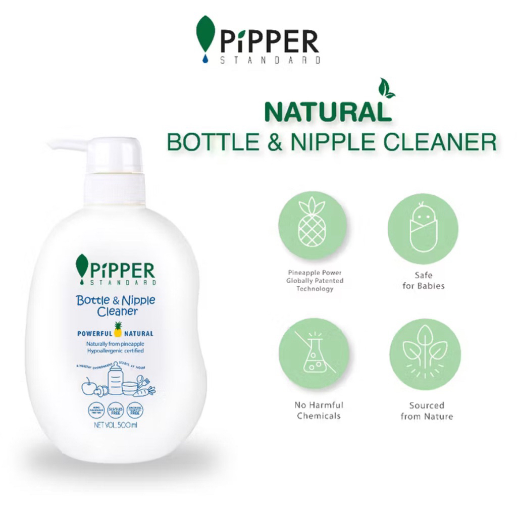Jual PiPPER Bottle And Nipple Cleaner 500ml | Shopee Indonesia
