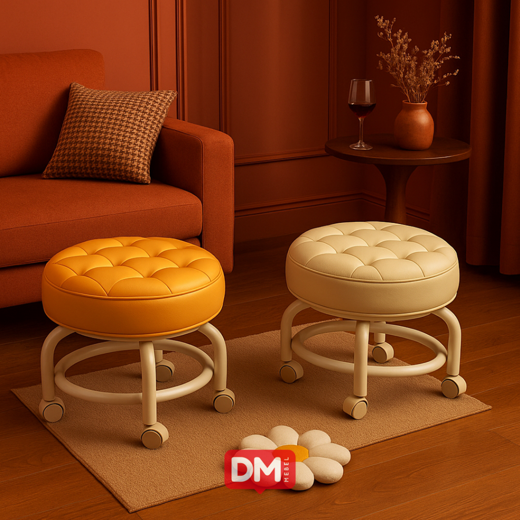 Jual DM Mebel Kursi Bulat Roda | Shopee Indonesia
