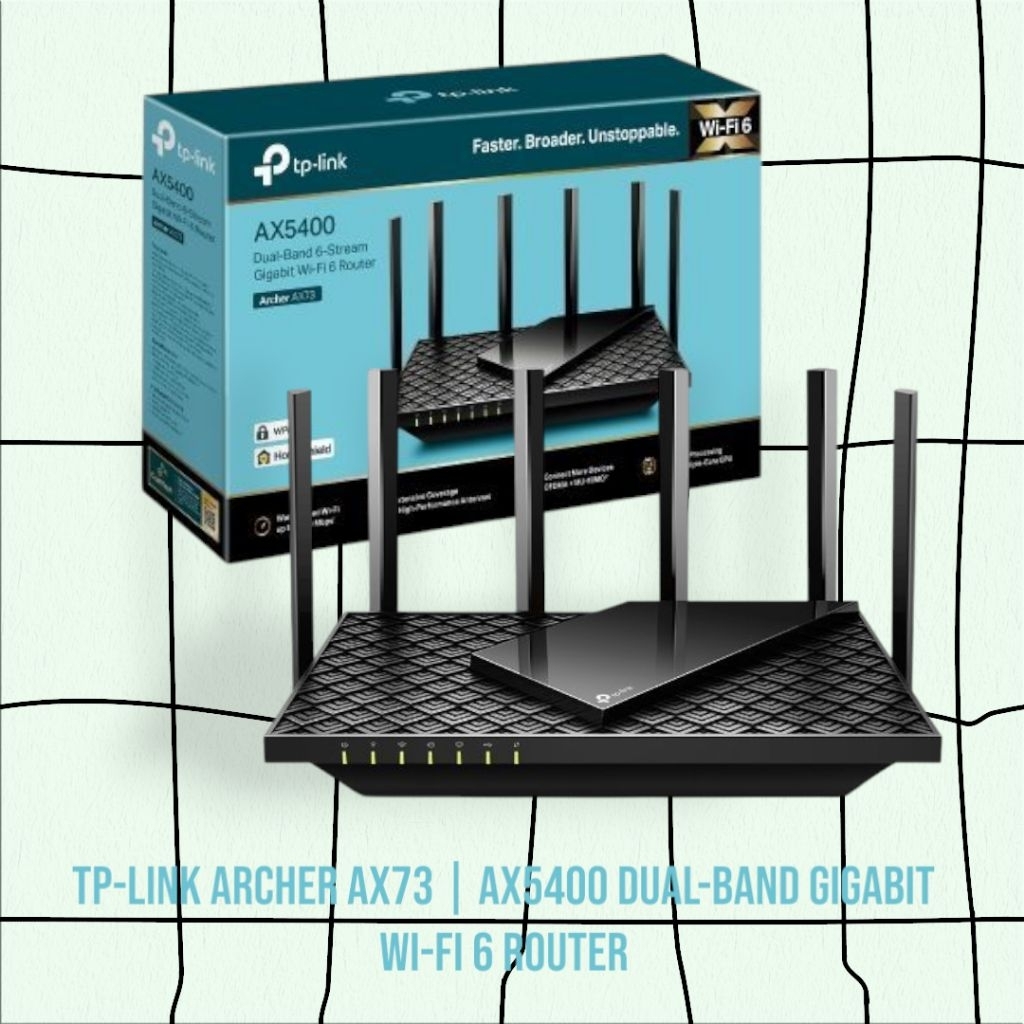 Jual TP-Link Archer AX73 | AX5400 Dual-Band Gigabit Wi-Fi 6 Router ...