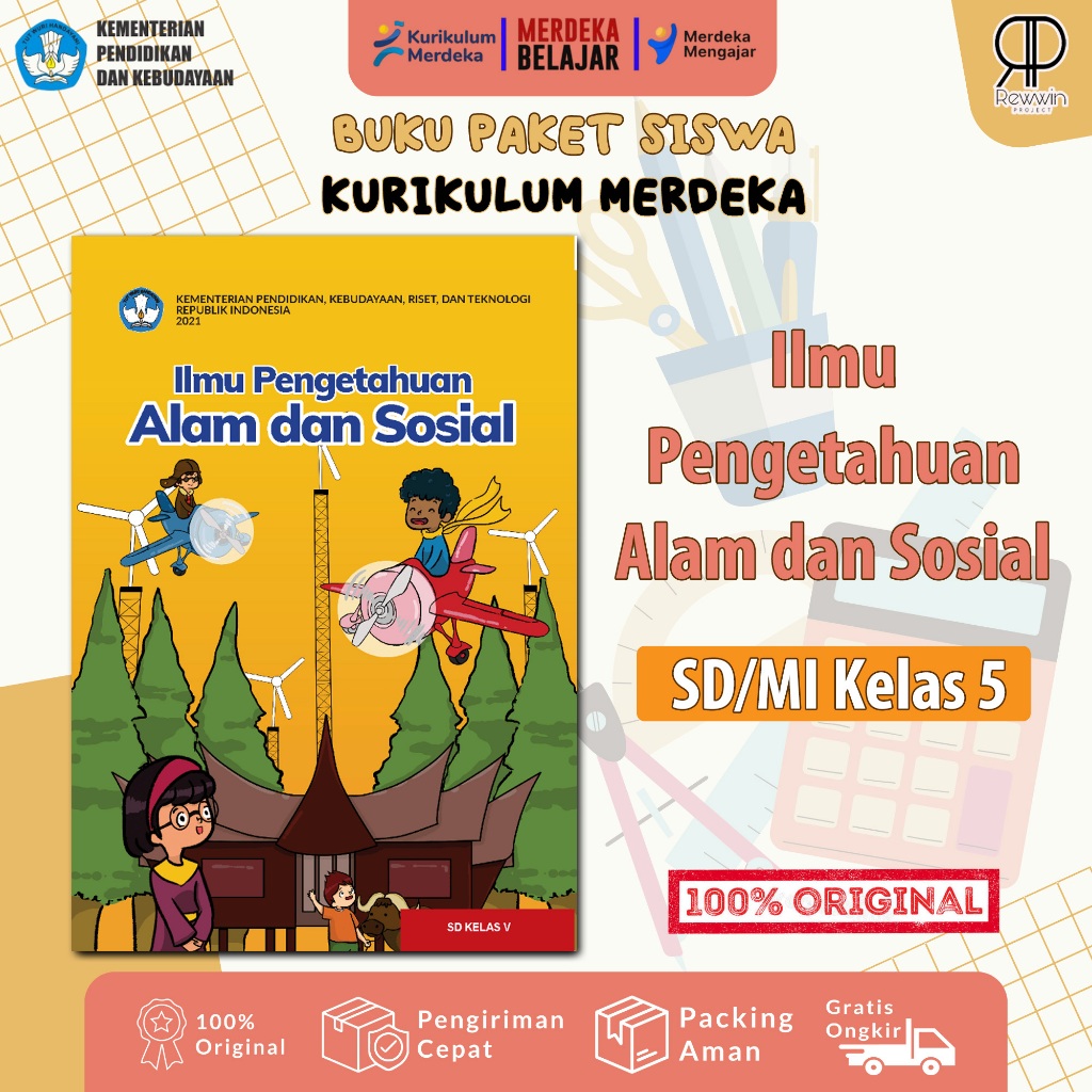 Jual Buku Ilmu Pengetahuan Alam dan Sosial Kelas 5 SD Kurikulum Merdeka ...