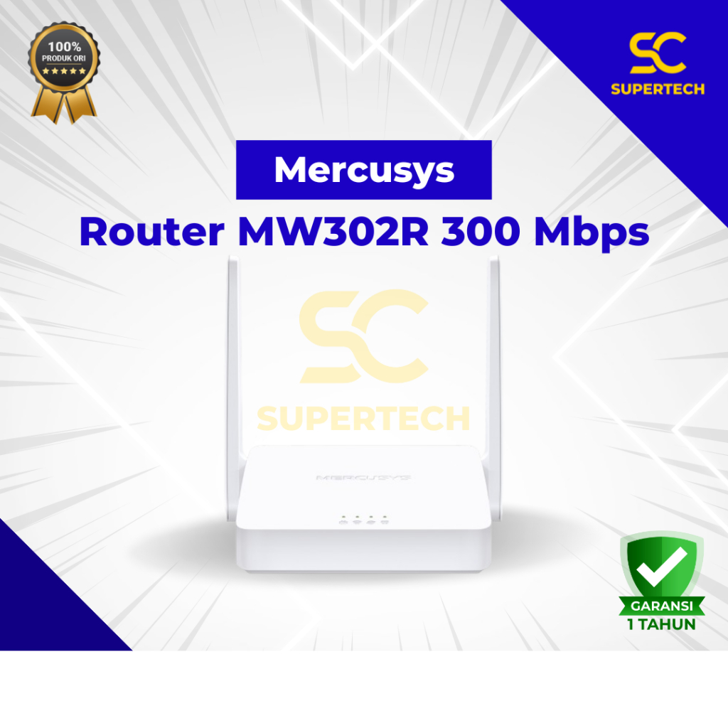 Jual Mercusys MW302R Router Wireless WiFi 2 Antena 300Mbps M10 | Shopee ...