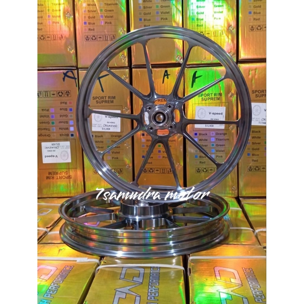 Jual velg racing delkevic original full cnc v speed ukuran 160/185-17 ...