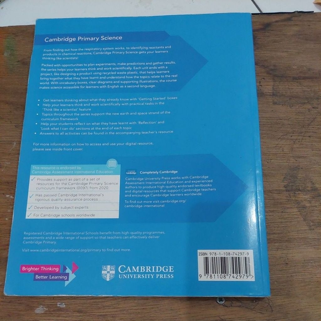 Jual CAMBRIDGE PRIMARY SCIENCE LEARNERS BOOK 6 second edition | Shopee ...