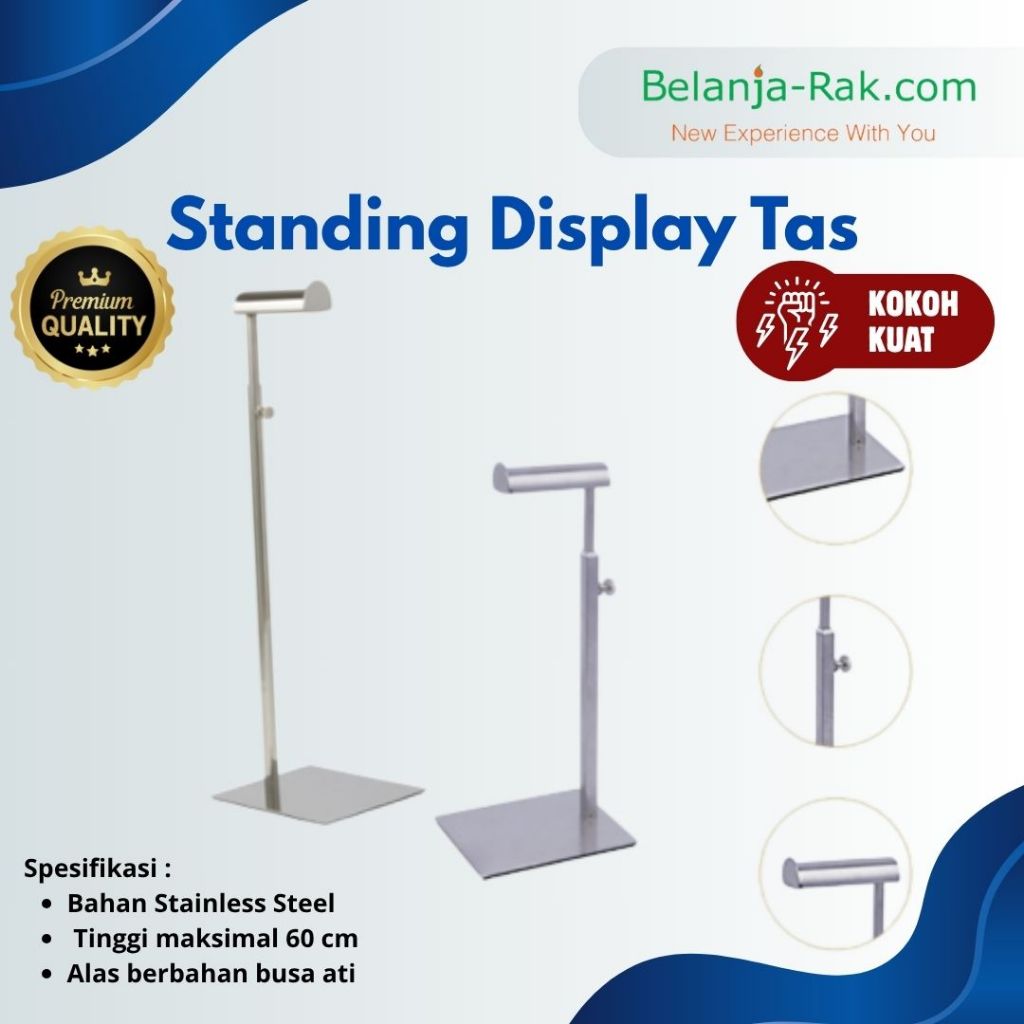 Jual Standing Display Tas Gantungan / Gantungan Tas Display Meja ...