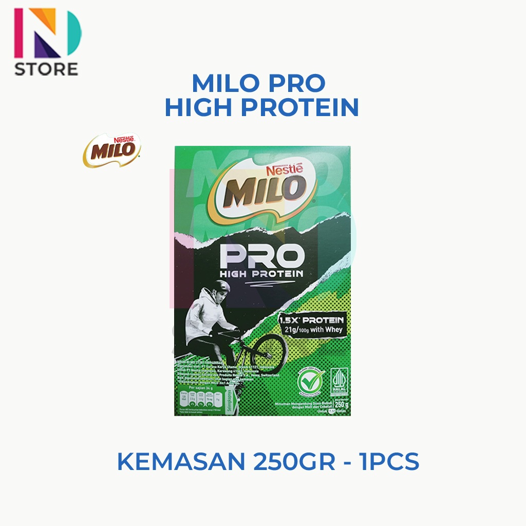 Jual Nestle Milo Pro High Protein Kemasan 250 Gram 1 PCS | Shopee Indonesia