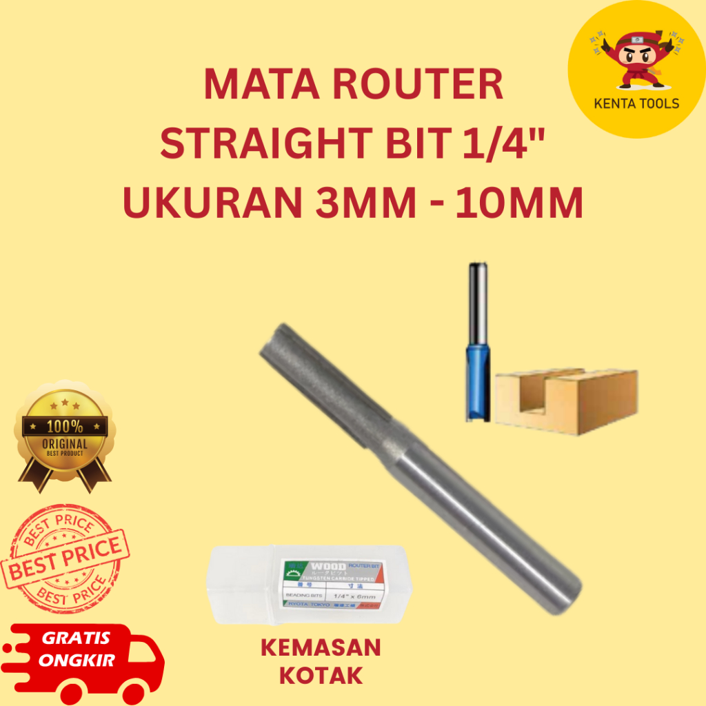 Jual Mata Straight Bit 1/4