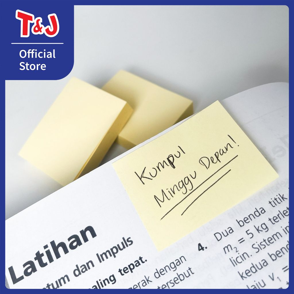 Jual T&J Labels Sticky Notes TJ - 656 | Shopee Indonesia