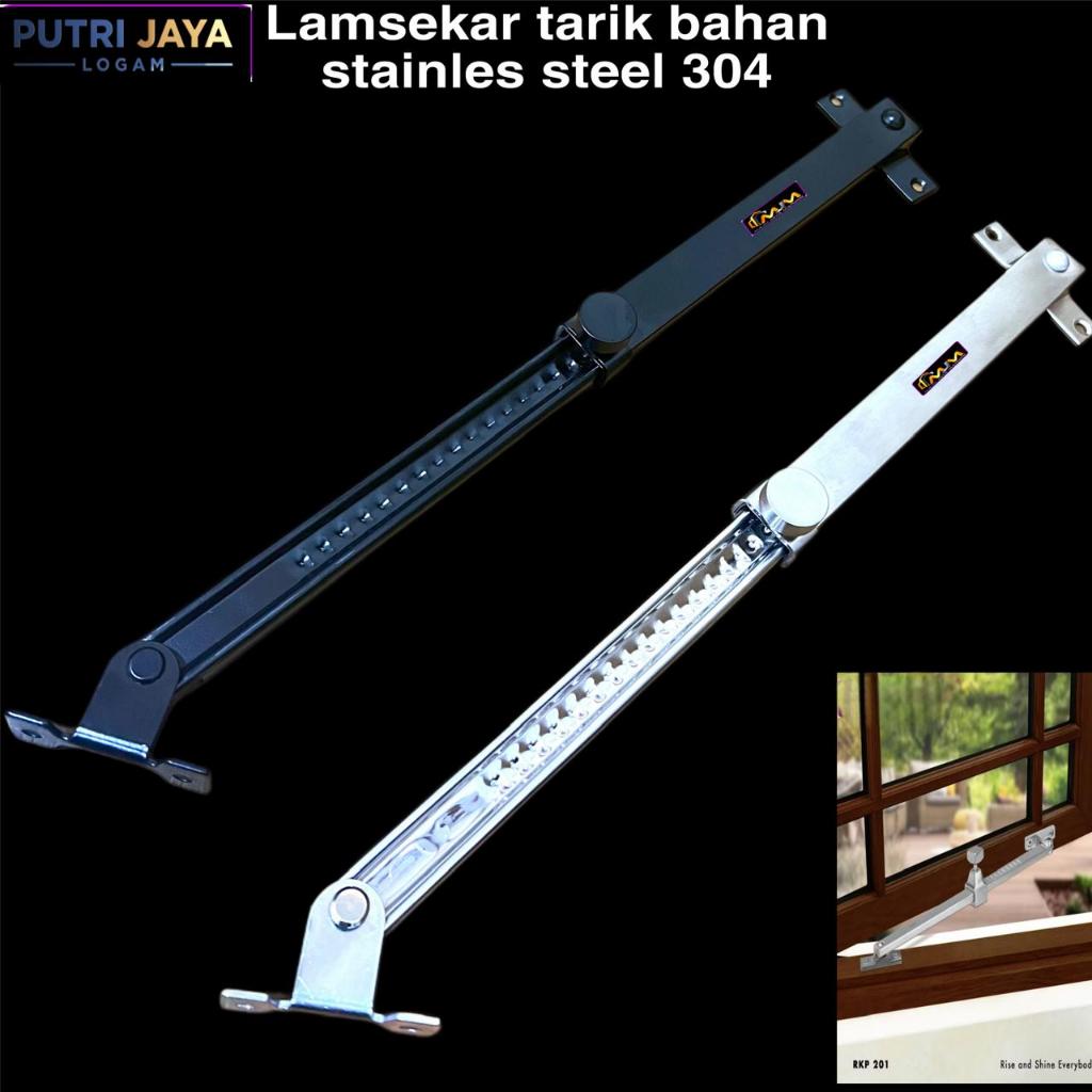 Jual RAMSKAR TARIK 35cm Stainless TEBAL Kotak | Hak angin | LAMSKAR ...