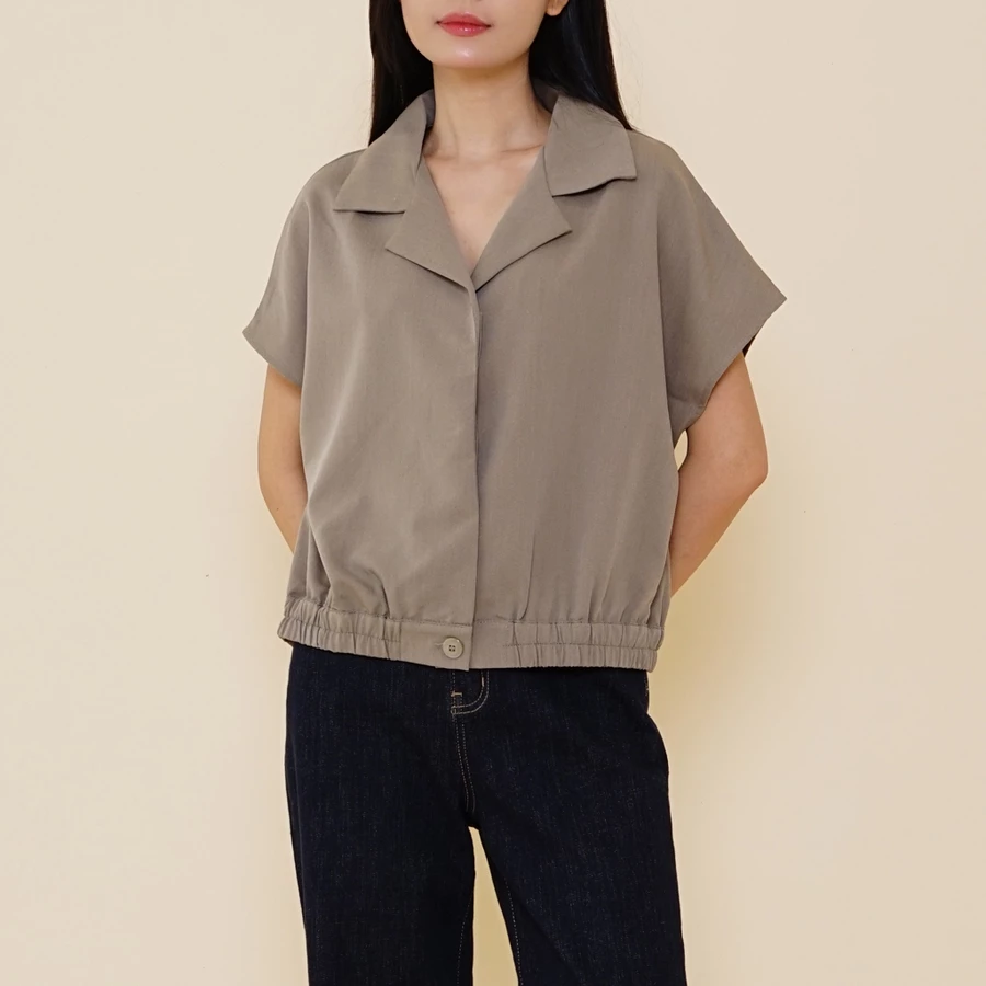 BNY Short Sleeves Button Blouse