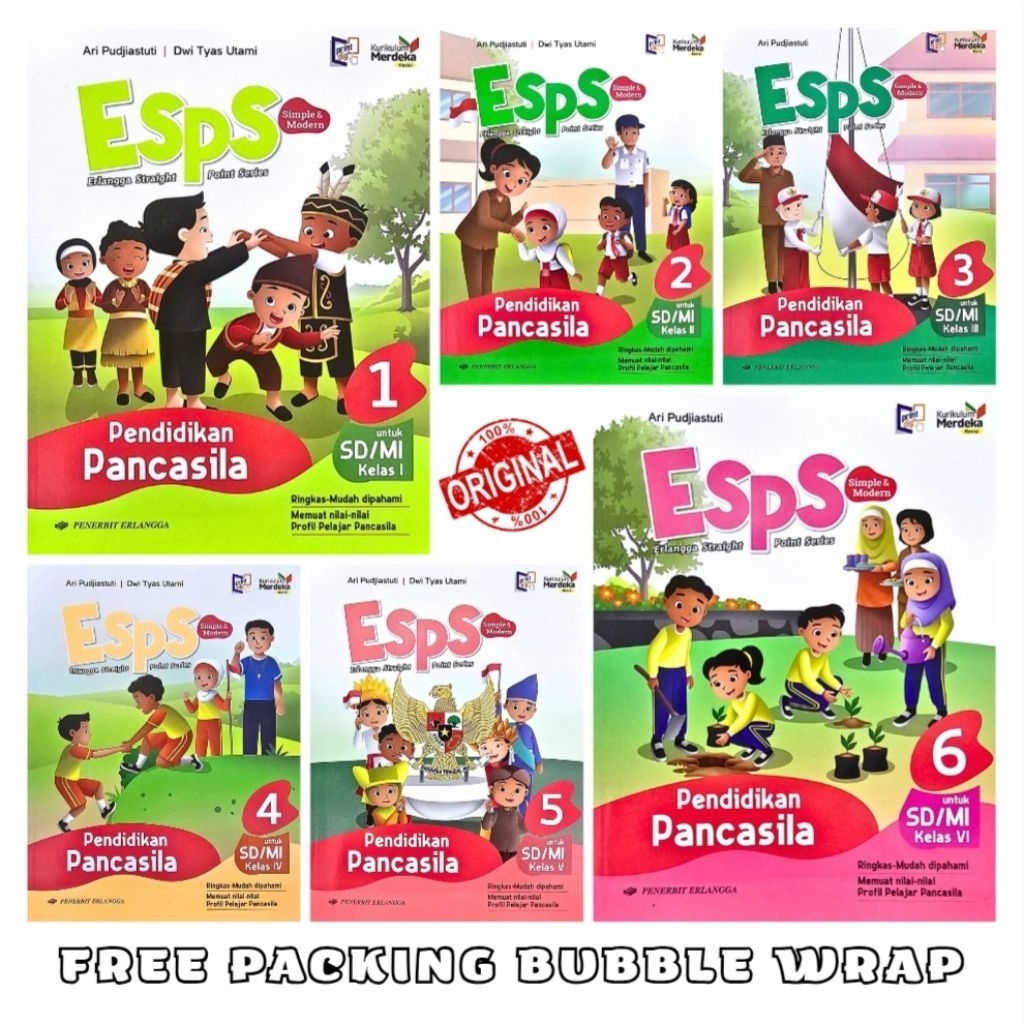 Jual Buku Esps Pancasila Kelas 1 2 3 4 5 6 SD/MI Revisi Erlangga ...