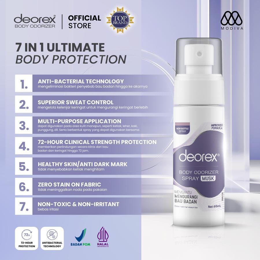 Jual Deorex Body odorizer Musking Fragarance 60ML | Shopee Indonesia