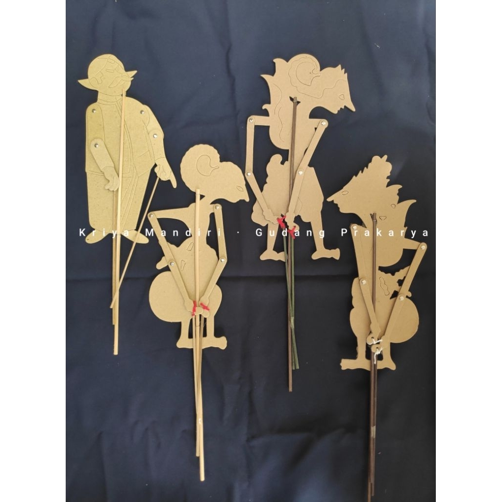wayang kertas karton hardboard (SUDAH BERPOLA) wayang lukis, mewarnai wayang  | prakarya edukasi anak SD SMP SMA