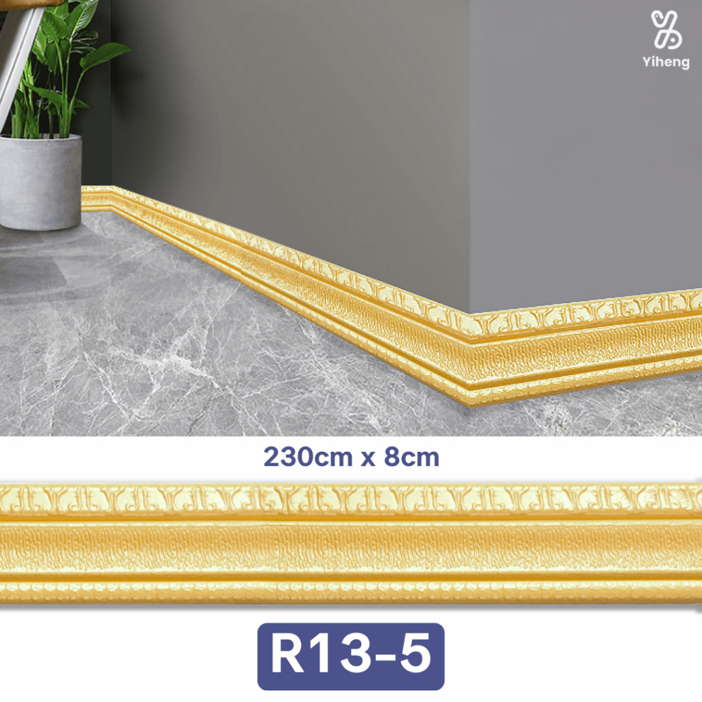 Jual R13-5- Wall Border List Border Foam Border List Wallpaper Plafon ...