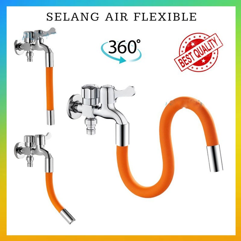 Jual Selang Kran Air Flexible Sambungan Kran Air Putar 360 Derajat ...