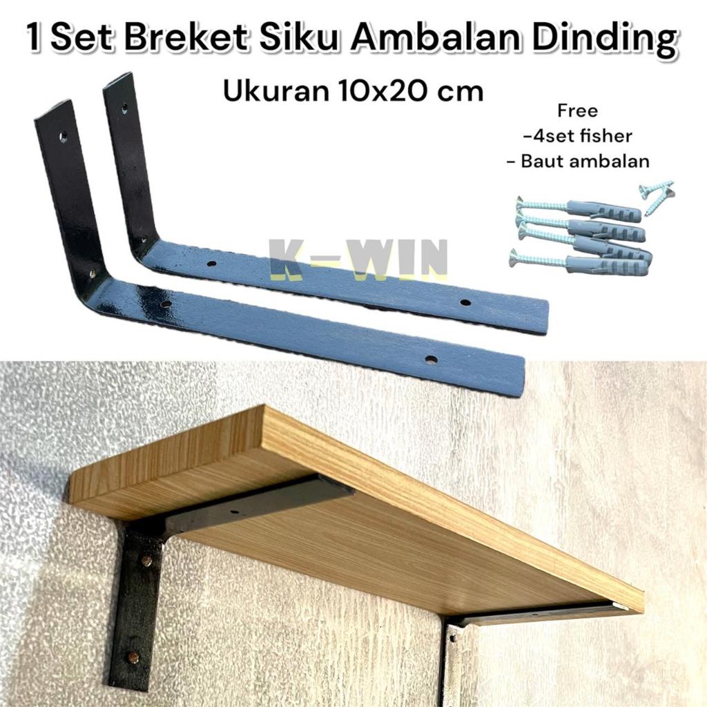 Jual Siku Rak Penyangga ambalan Dinding Tebal Plat besi siku bentuk L ...