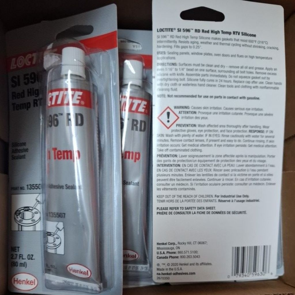 Jual LOCTITE SI 596 RED HIGH TEMP RTV silicone | Shopee Indonesia