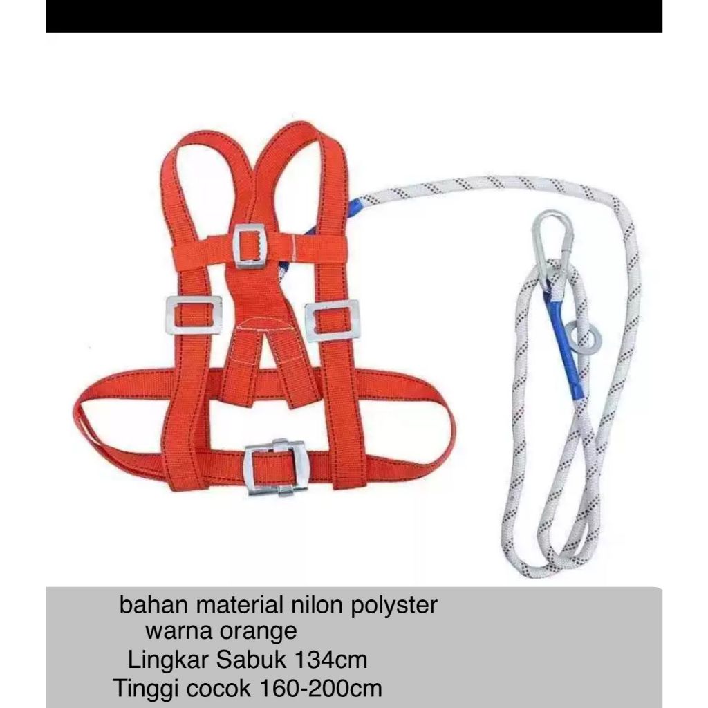 Jual Body Harness Safety Half Body / Sabuk Pengaman kerja proyek body ...