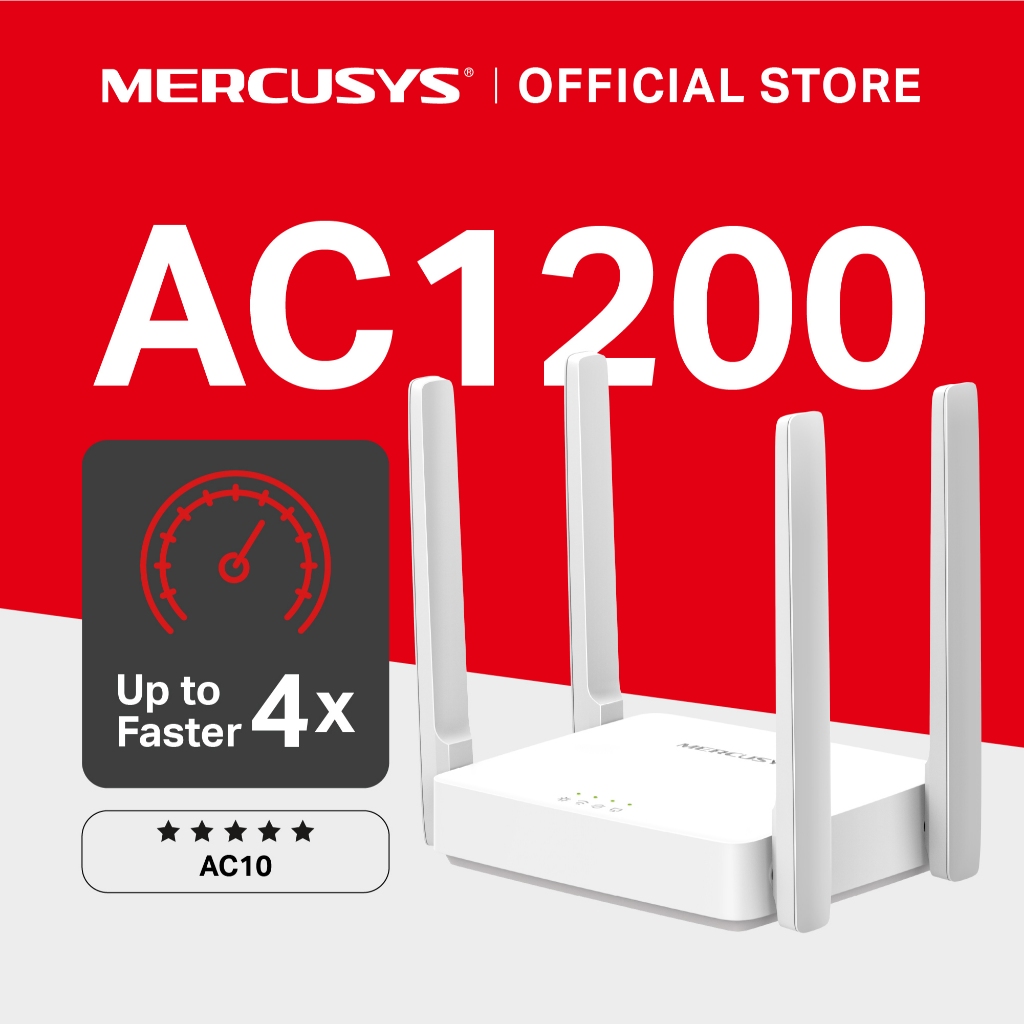 Jual Mercusys | AC10 | AC1200 Wi-Fi Router | Dual Band | 5Ghz | AP ...