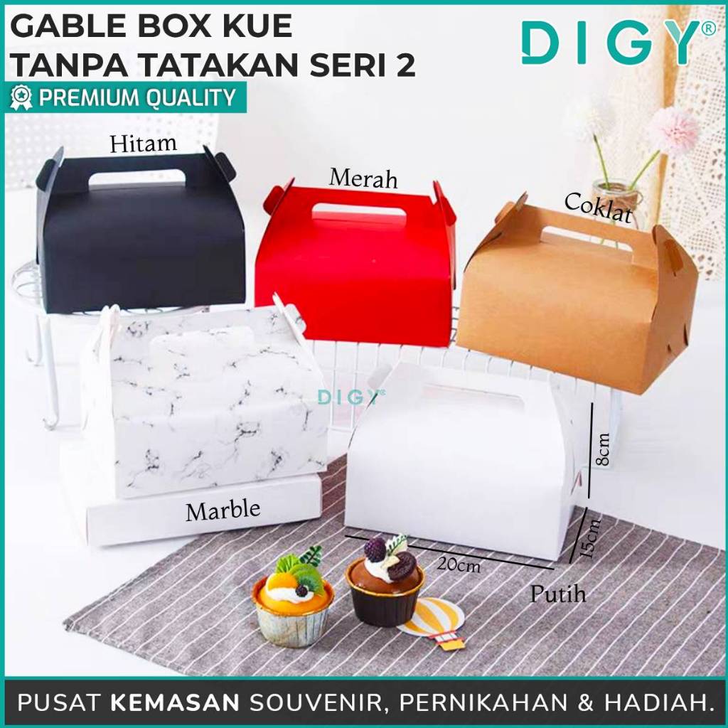 Jual Gable Box Kue Tanpa Tatakan Seri 2 / Box Hampers / Gable Box / Dus ...