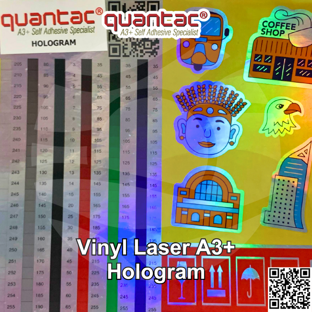 Jual Quantac Sticker Vinyl Hologram Digital Print Laser Toner ...