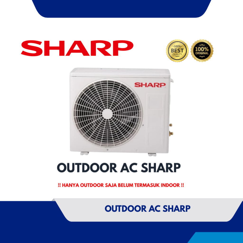 Jual OUTDOOR AC SHARP AU-A5BEY / AH-A5BEY SPLIT 1/2 PK STANDARD BARU ...