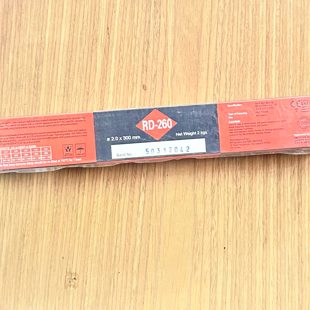 Jual Kawat Las RD260 2 MM (2.0 x 300 MM) 1 Pack Isi 2 Kg | Shopee Indonesia