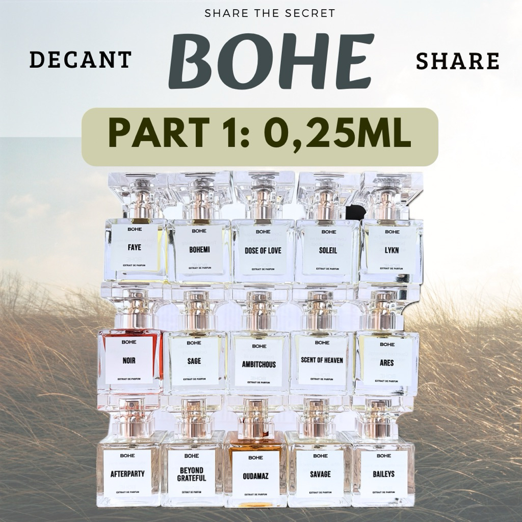 Jual Free Gift! Decant Share 0,25ml BOHE Gods Plan Dopamin Garden Of ...