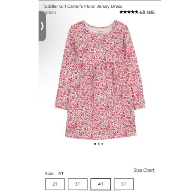 Jual Haines Beauty  Carters Tolddler Floral Jersey Dress | Shopee Indonesia