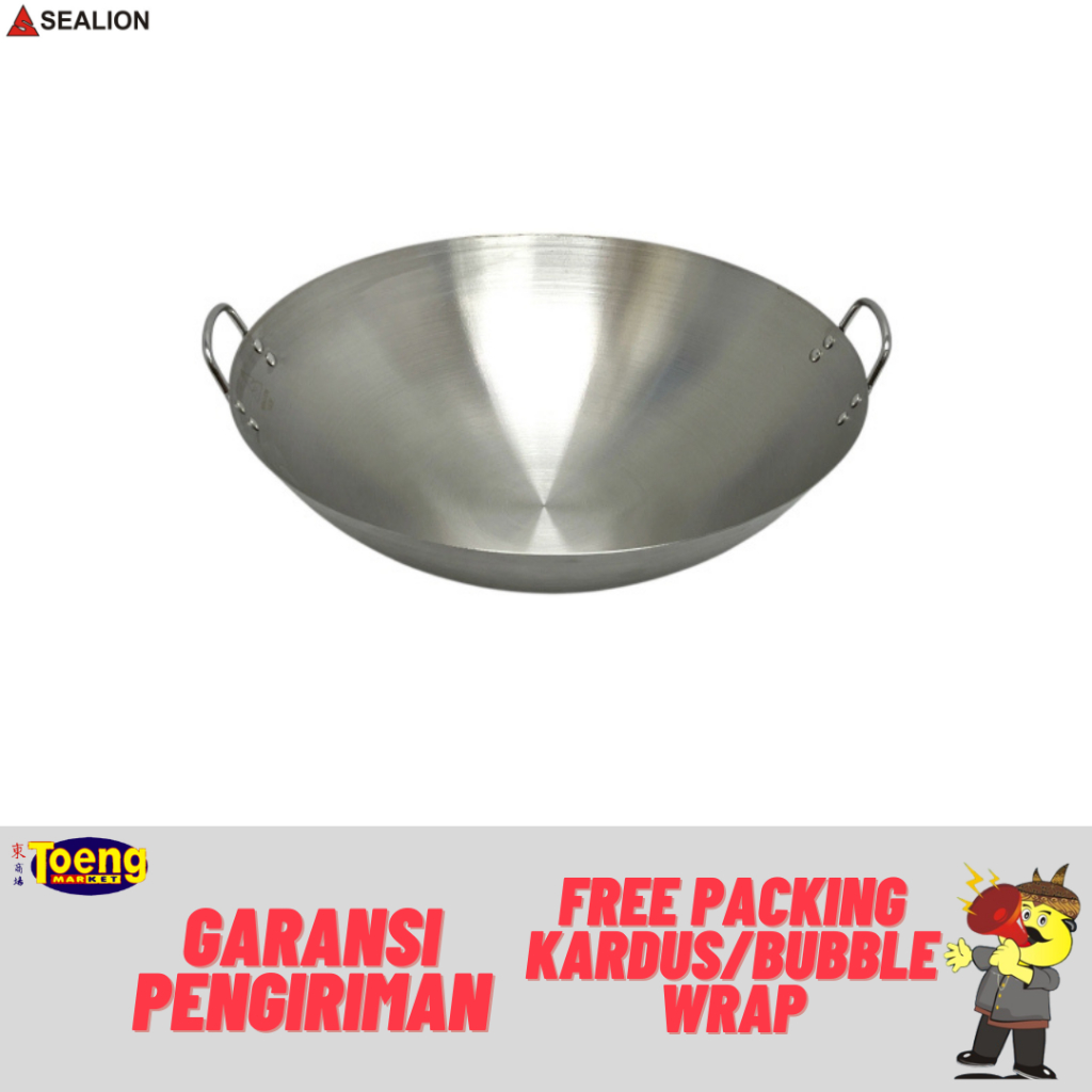 Jual Wok Chef Jumbo/Wajan Stainless Jumbo 80cm - WAJAN S/S 80CM GAGANG ...
