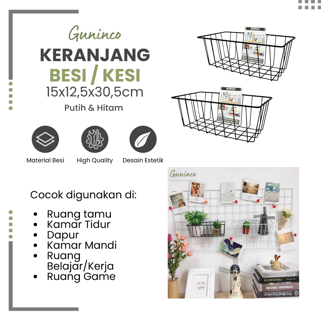 Jual Guninco Container Kesi & Kesi 24 Keranjang Besi Gantung | Tempat ...