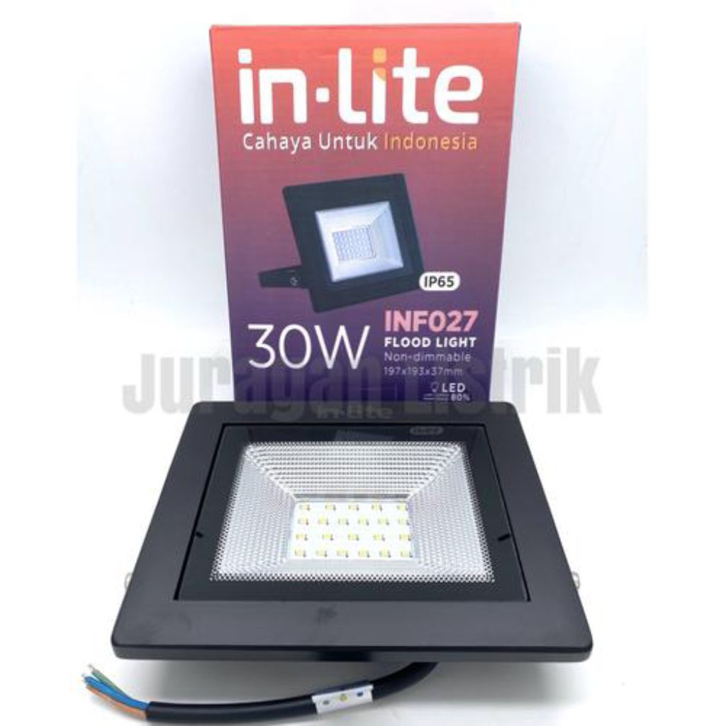 Jual Lampu sorot flood light 30w watt inlite in lite inf 027 kuning ...