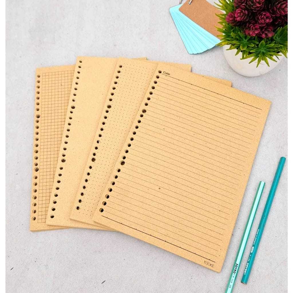 Jual 50 LEMBAR LOOSE LEAF A5 ,B5 KERTAS FILE KERTAS REFIL BINDER GRID ...