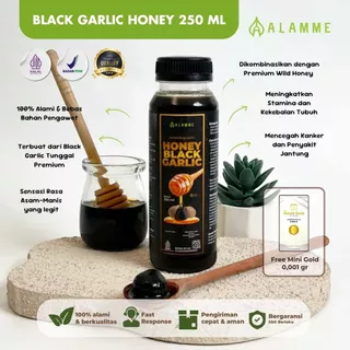 Alamme Black Garlic Honey Madu Bawang Hitam Tunggal Lanang Premium 250ml