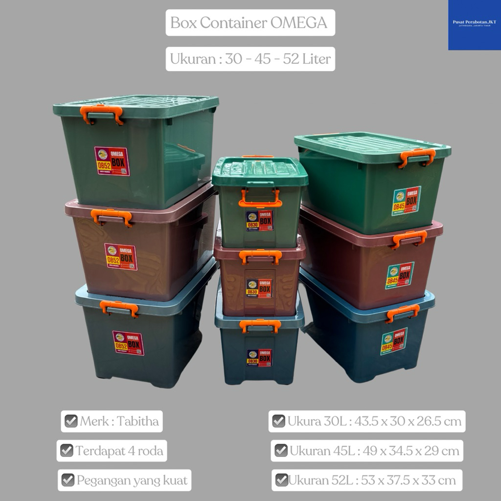 Jual TABITHA - Container Box Plastik Kotak Penyimpanan Besar Jumbo ...