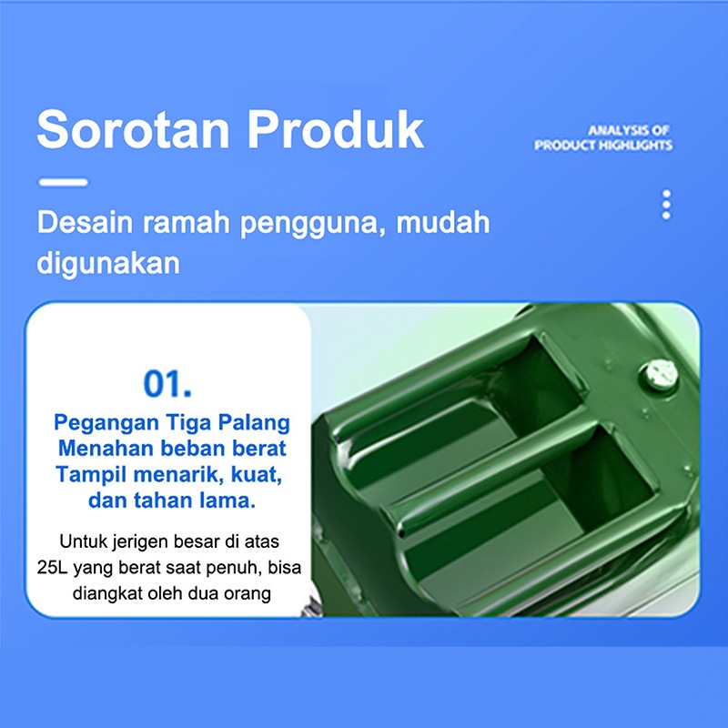 Jual Jerigen Baja Militer/Jerigen besi army/bensin solar Jerry can ...