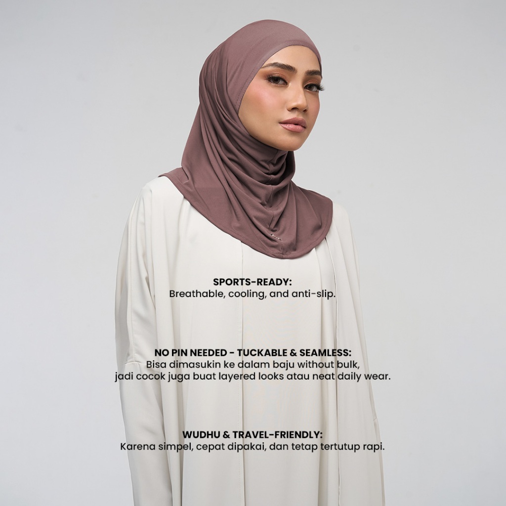 Jual Hameeda - ESSENSLITE 2-Way Instant Hijab Jersey & Tencel | Sporty ...