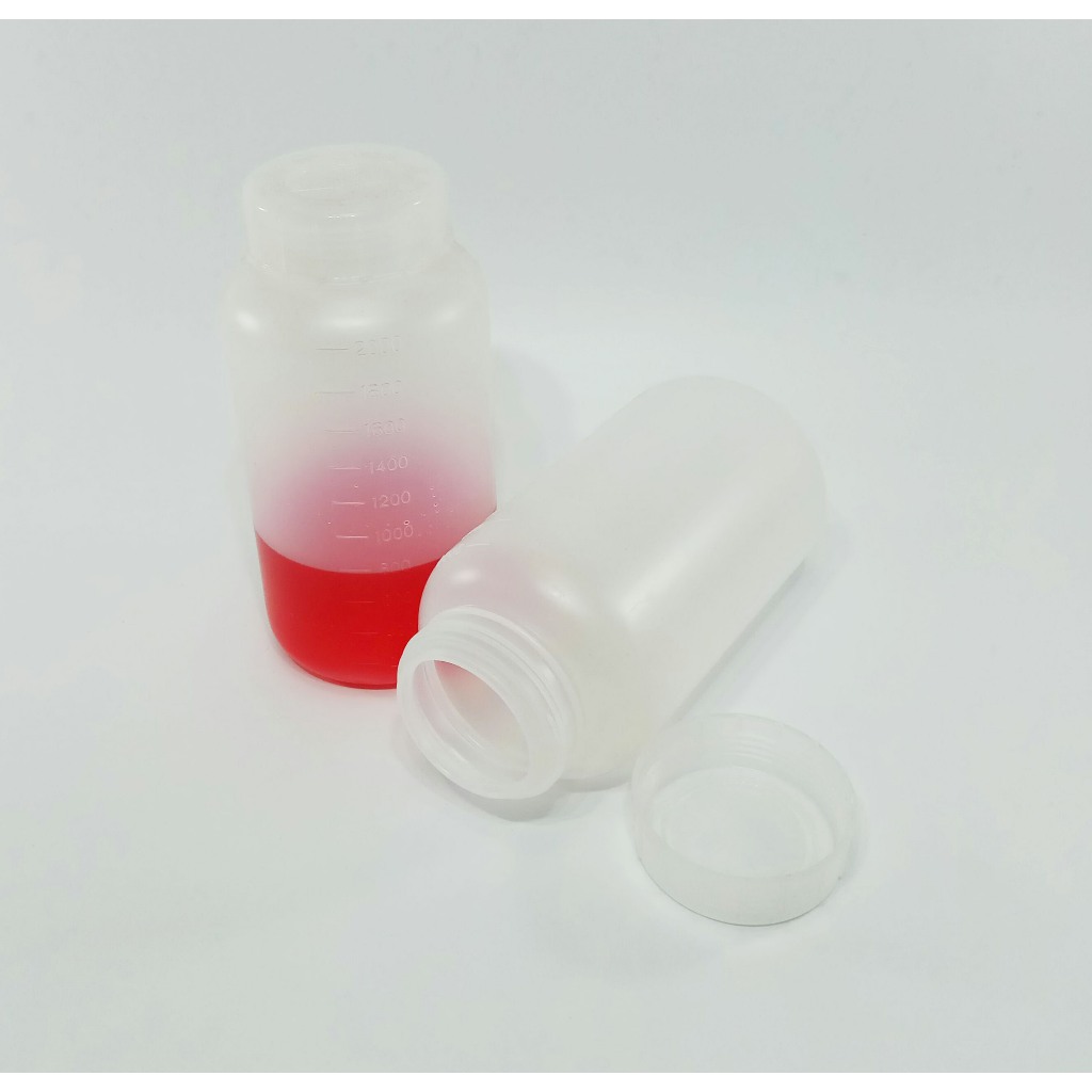 Jual AS ONE | BOTOL PLASTIK 2000ml Wide Mouth w/graduation Bottle PP ...