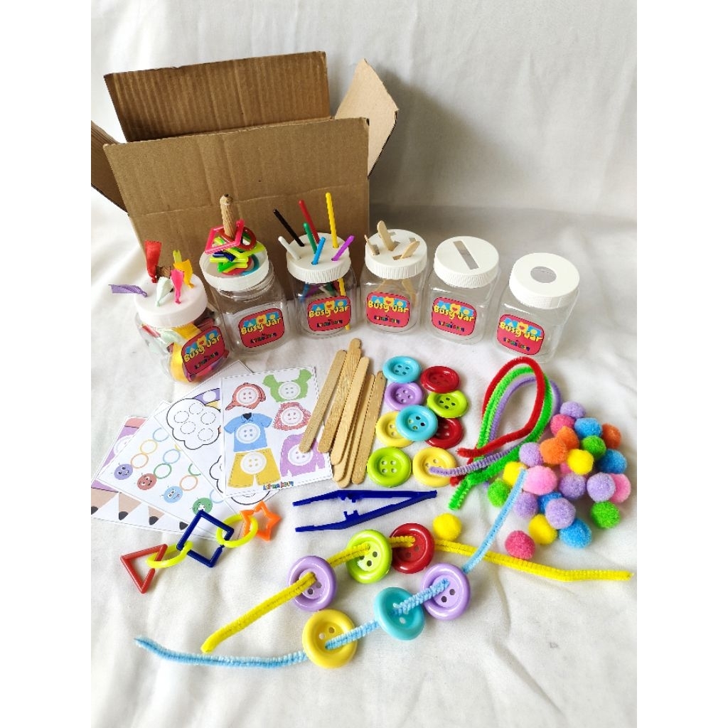 Jual busy jar busyjar premium mainan edukasi anak montessori motorik ...