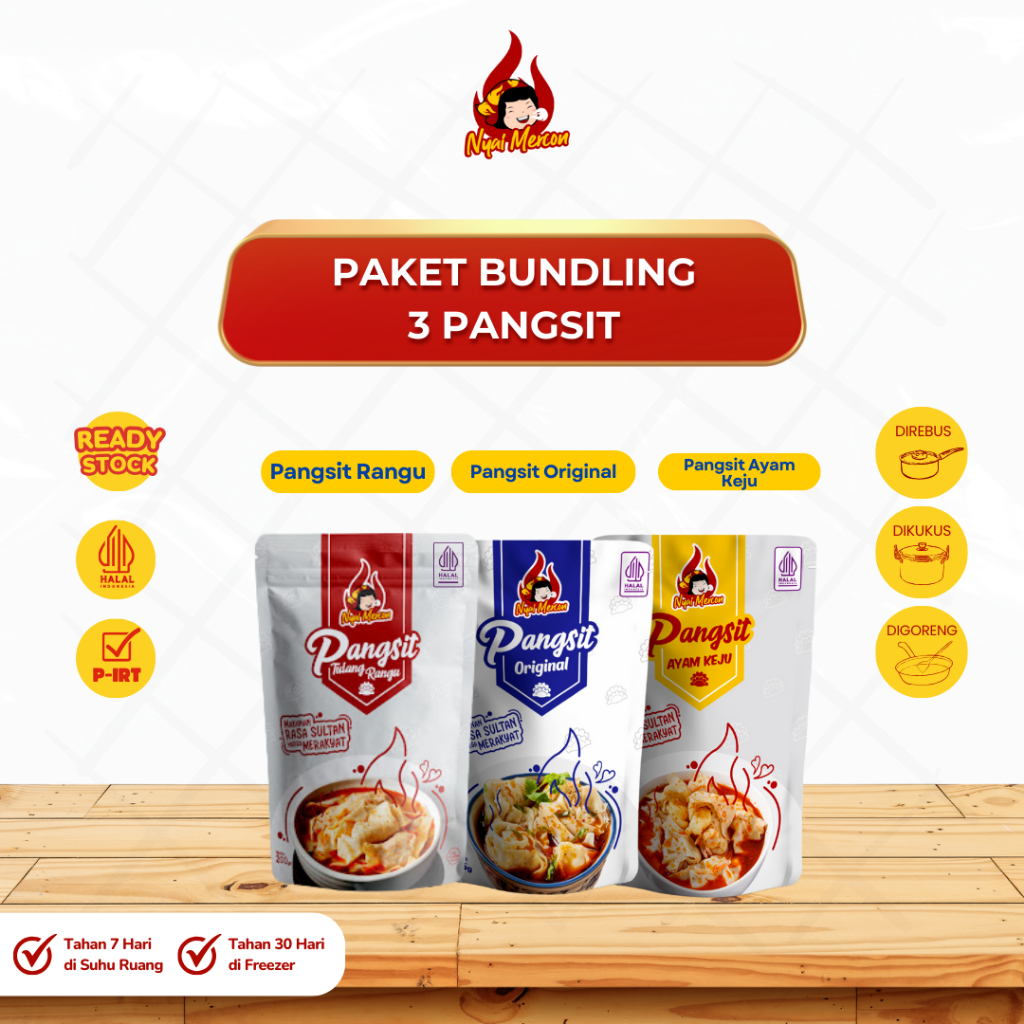 Jual Kadaharan Sunda - Pangsit Paket Bundling Tiga Varian Pangsit Nyai ...