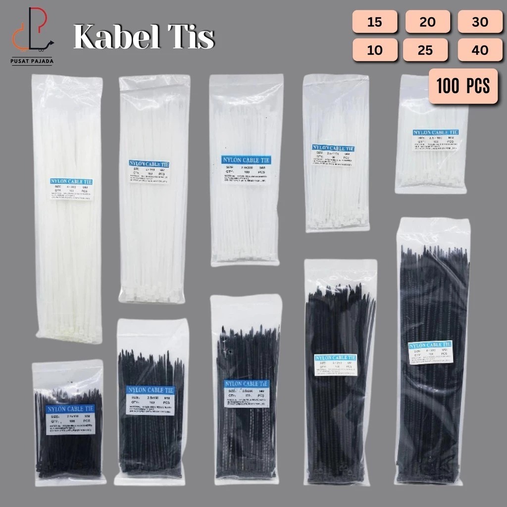 Jual MURAH PROMO Cable Ties Kabel Ties Kabel Tis 10cm 15cm 20cm 25cm ...
