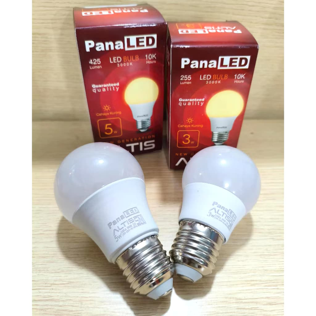 Jual Lampu LED Cahaya KUNING 3W/5W Panaled Atlis 3 Watt / 5 Watt Lampu ...