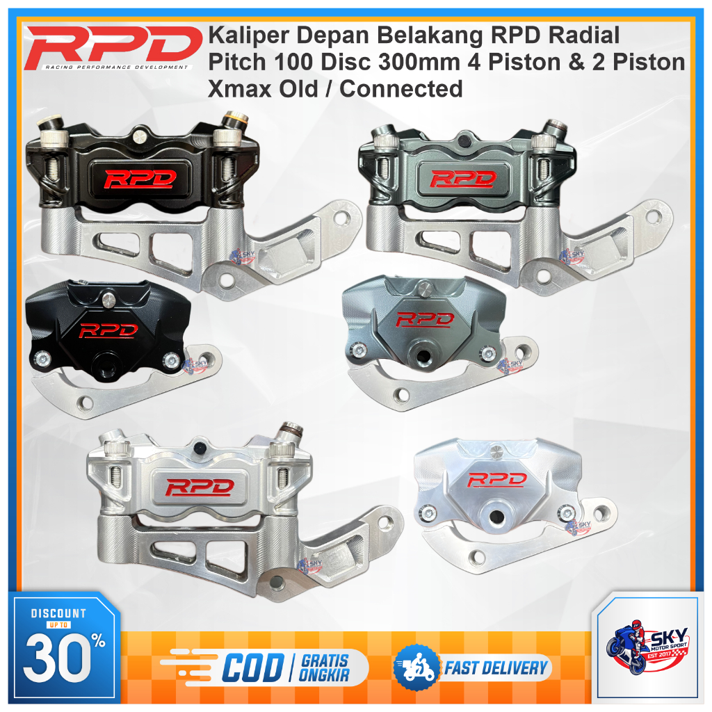 Jual Kaliper RPD Xmax Old / Xmax Connected Depan Belakang Radial Pitch ...