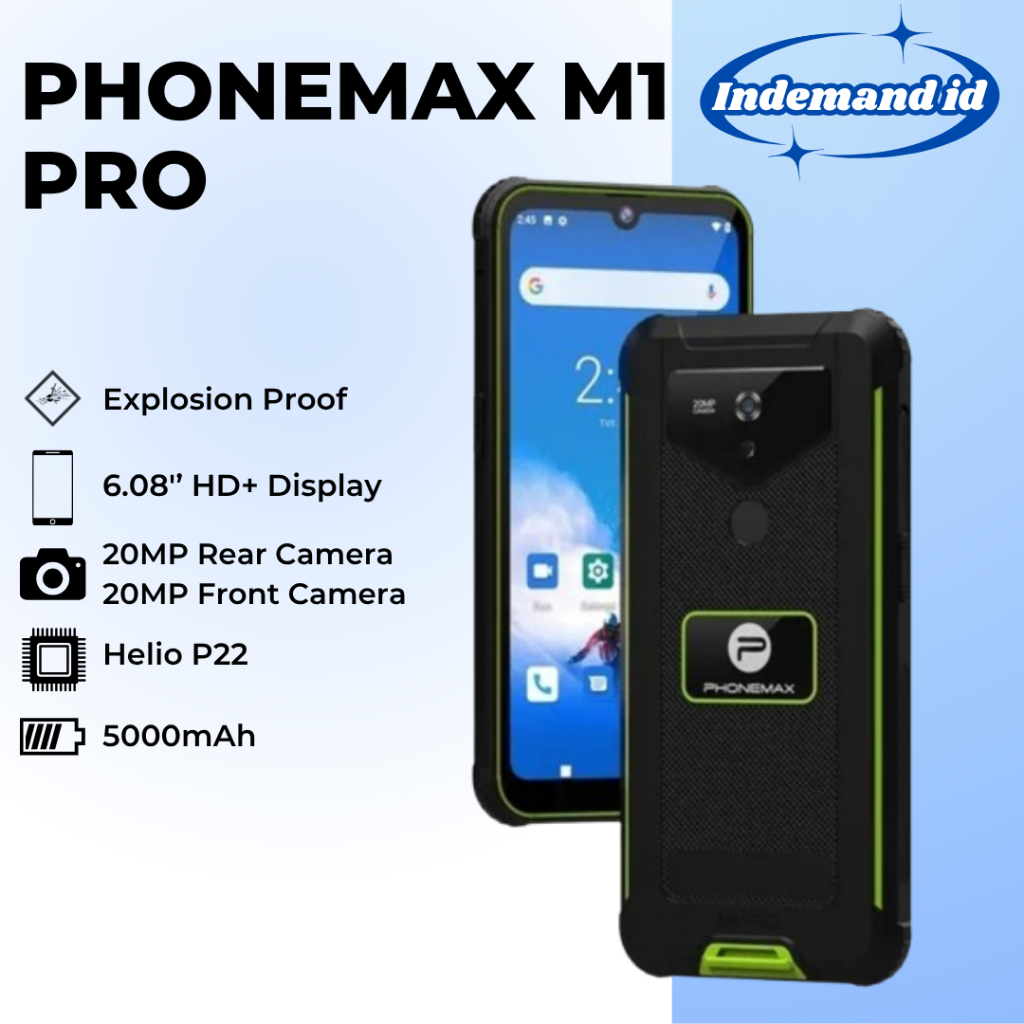 Jual Phonemax M1 Pro Atex Explosion Proof 5000mAh 6GB 128GB IP168 ...