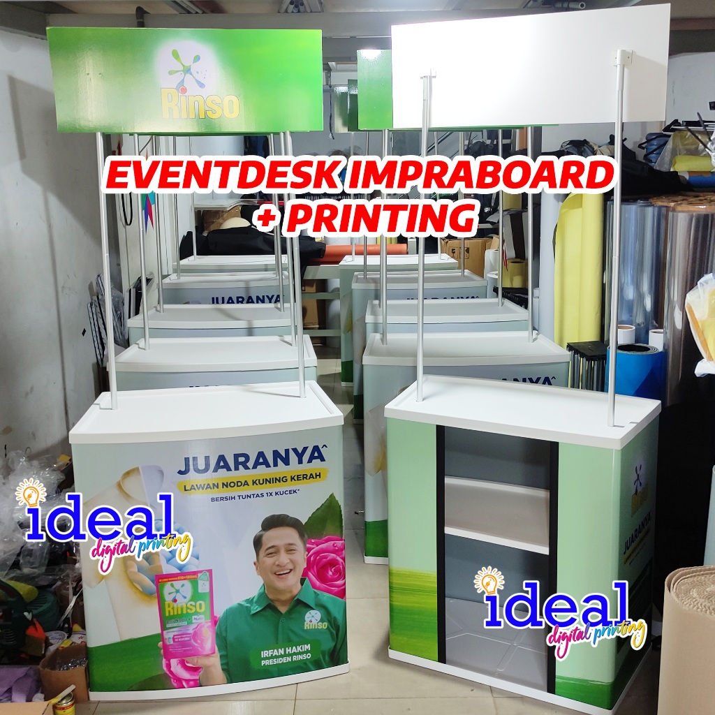 Jual Eventdesk impra board Event desk impraboard include printing ...