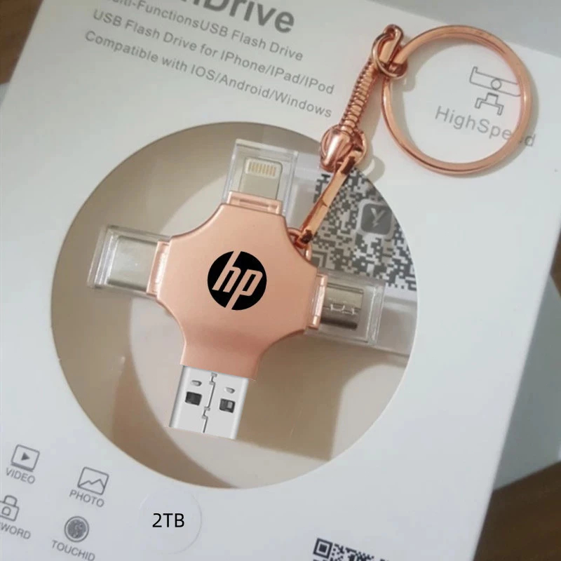 Jual HP 2TB 4-in-1 Flash Drive USB 3.0 Memory Stick OTG Kecepatan Cepat ...