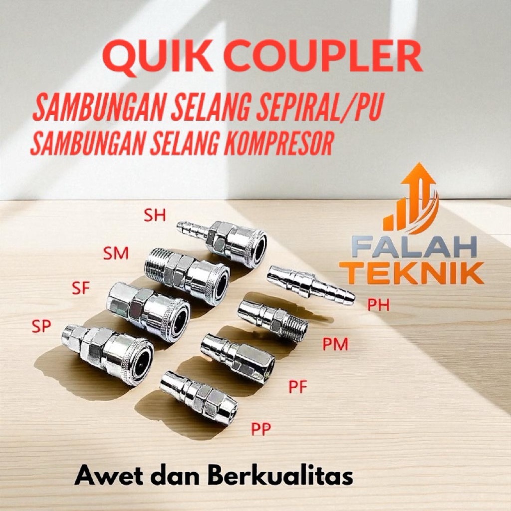 Jual COUPLER SH SF SM SP PP PF PM PH / QUICK COUPLER SAMBUNGAN SOK ...